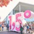 Demonstrators from Extinction Rebellion push self-made cart in the shape of the 1.5 climate target in Berlin, Germany.