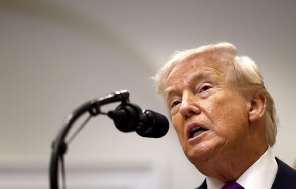 US President Donald Trump at the White House on 12 February 2026.