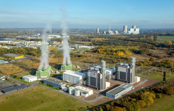 Gas power plant.