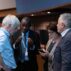 IPCC chair Jim Skea consults with vice-chair Ladislaus Chang'a, deputy secretary Ermira Fida and secretary Abdalah Mokssit